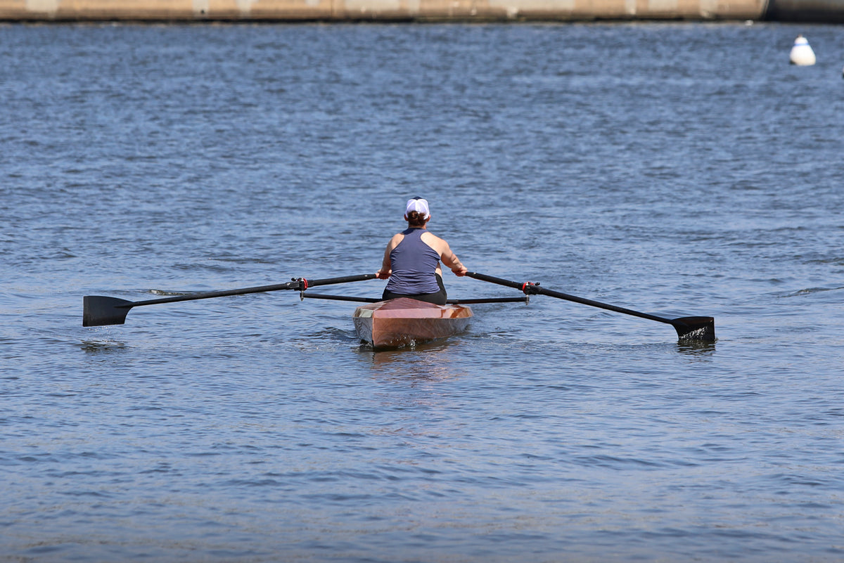 Rowing the Surge Coastal Rower in Annapolis Harbor