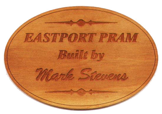 Custom Wood Nameplate - Laser-Cut Inlay/Onlay