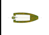 Plan view of Devlin Bluebill 12 duckboat