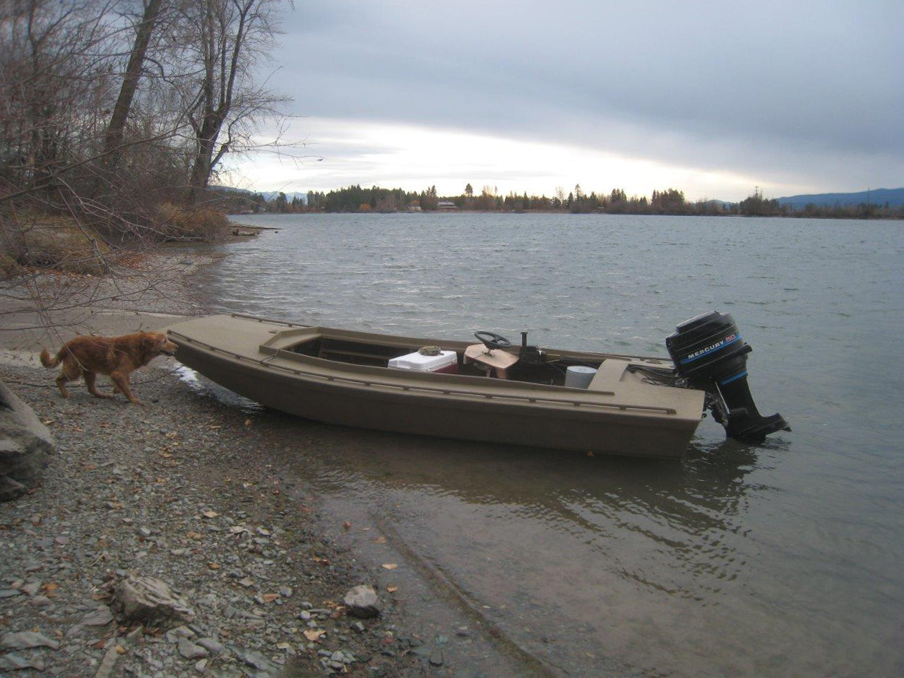 The Cackler has a large cockpit to hold plenty of people and their gear, not to mention their dogs too.