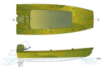 Close up of the plan and profile views of the Cackler 14 Thumbnail