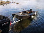 The Cackler sweeps up at the bow to deflect waves and chop. Thumbnail