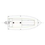Plan view of Candlefish 16 Casting Deck powerboat designed by Sam Devlin Thumbnail