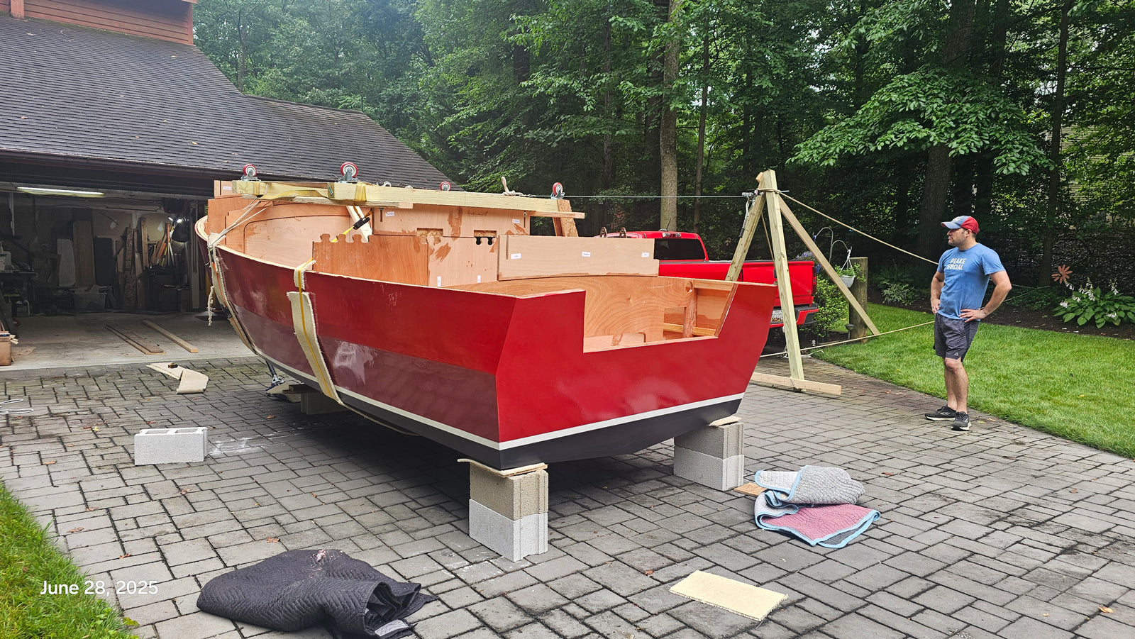 Devlin's Dipper 19 being built by Bill M.