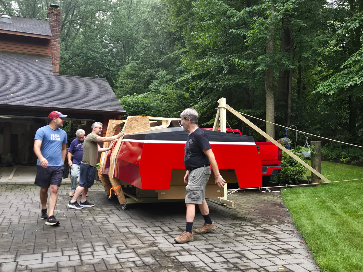 Devlin's Dipper 19 being built by Bill M.