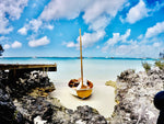 Emily and Clark sailed in the Bahamas with their Eastport Nesting Pram. Thumbnail