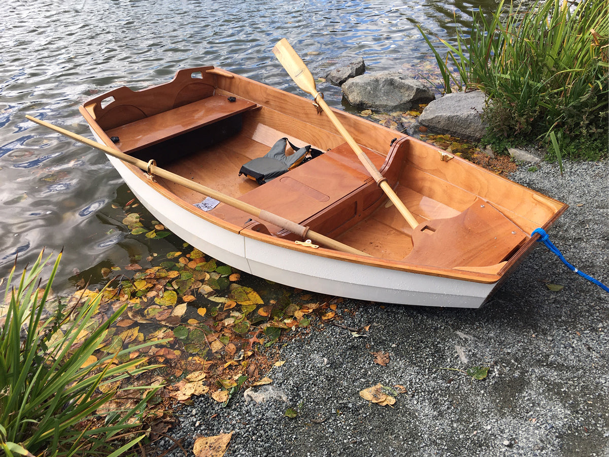 Eastport Nesting Pram built by James M, seen here on Lake Como in British Columbia.