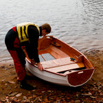 Eastport Nesting Pram bow section now holds the aft thwart. Thumbnail