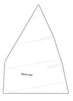 Sail plan for the mainsail of the Eastport Pram. Thumbnail