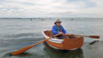 Terry O. rowing an Eastport Ultralight Dinghy at a recent Okoumefest. Thumbnail