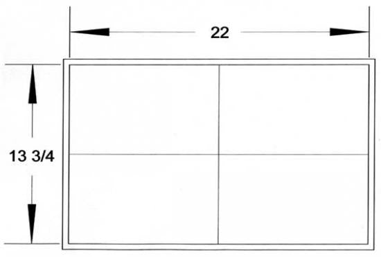 If you are building the Expedition Single indoors, make sure you have a window of this much room to get it outside when the hull is complete (measurements in inches).
