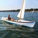 Faering Coastal Cruiser sailing just off the WoodenBoat campus in 2012. Thumbnail