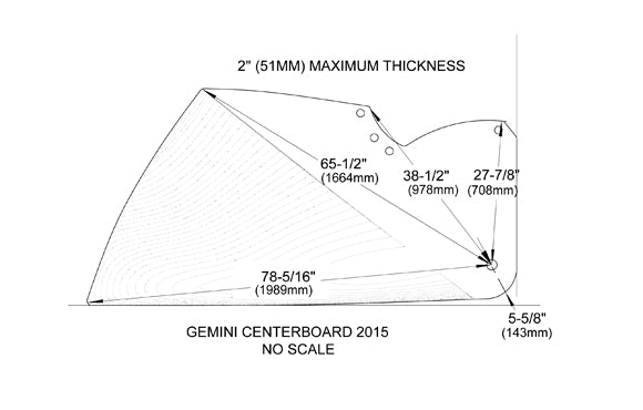 Gemini Replacement Centerboard