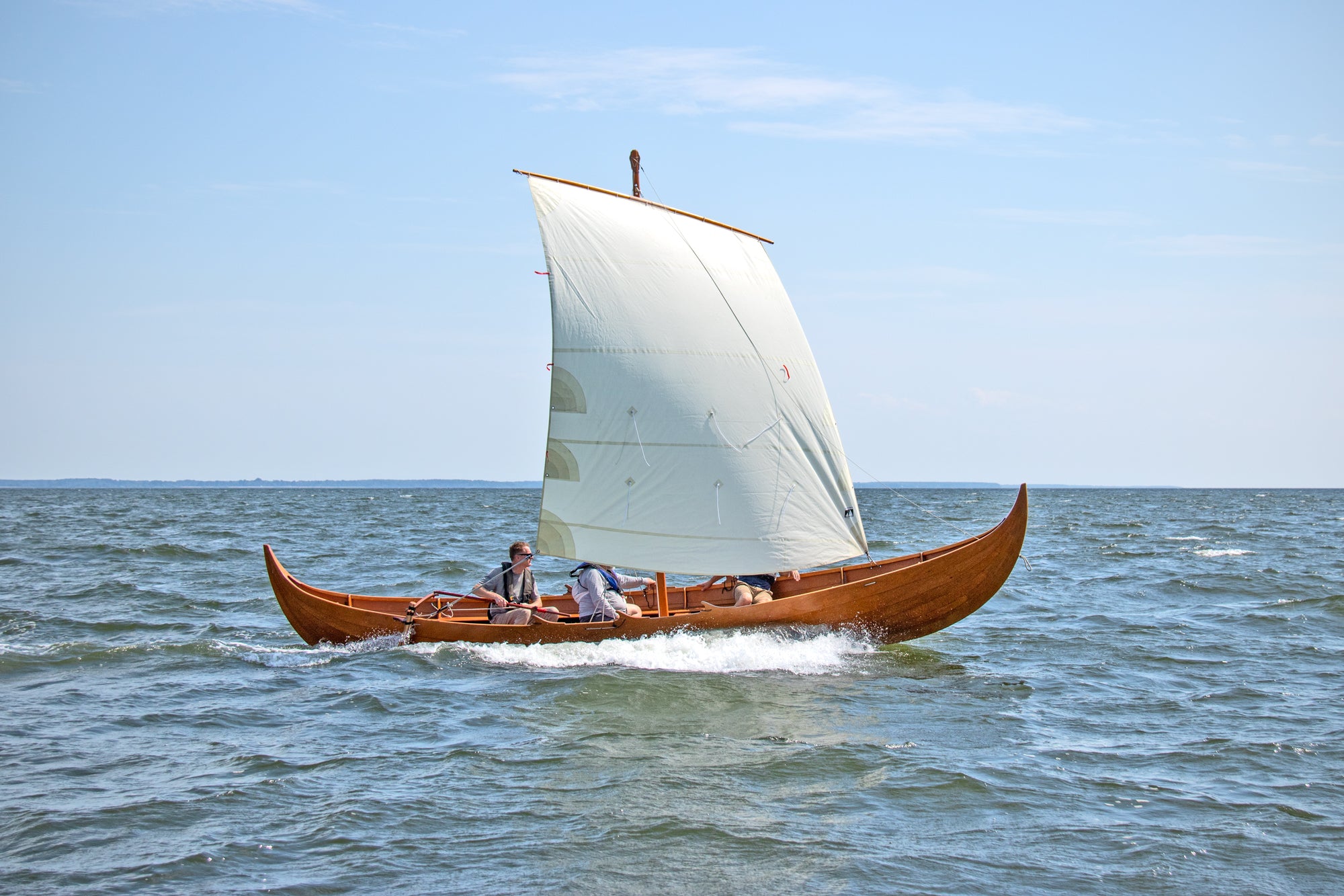CLC Gislinge Boat Kit sailing the Eastern Chesapeake Bay.