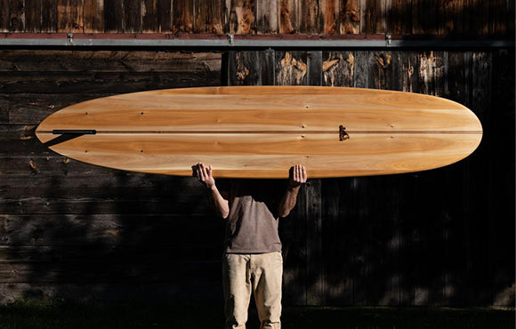 Grain's Root Surfboard underside
