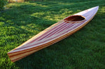 Vibrant patterns on the deck of a Great Auk 14 sea kayak built by Tony O. Thumbnail
