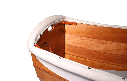 Gunnel guard installed on a Ultralight Dinghy