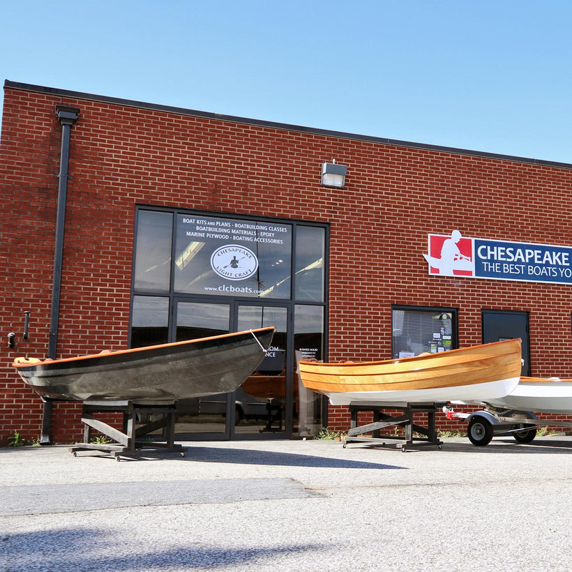 Exterior of the Chesapeake Light Craft showroom