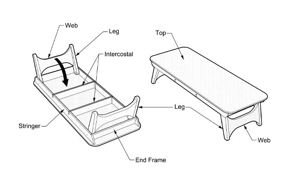Folding Step Stool Kit (with epoxy)