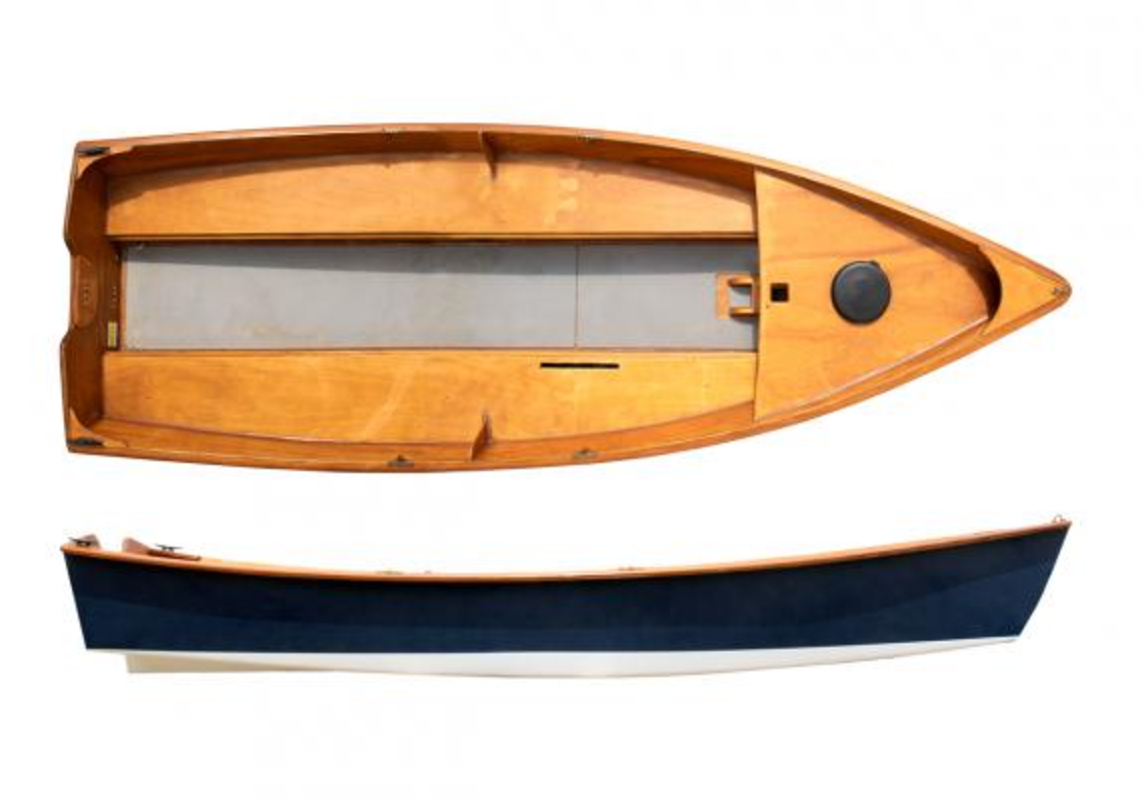 Jimmy Skiff top & side profile view. 