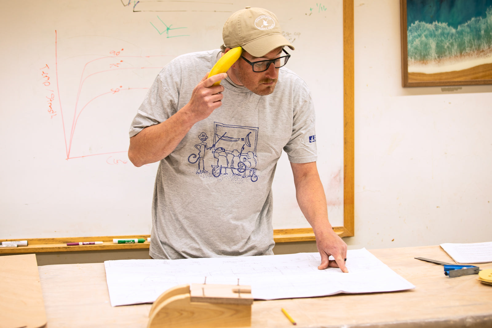 Kayak = Banana Retro Monkey Graphic Tee