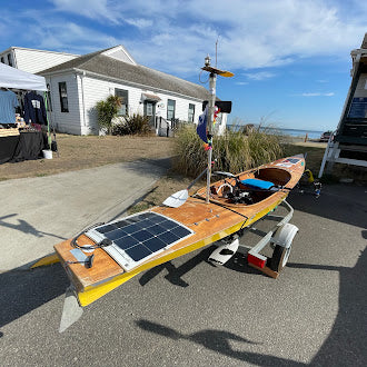 Lillian's Expedition Wherry race boat for R2AK.