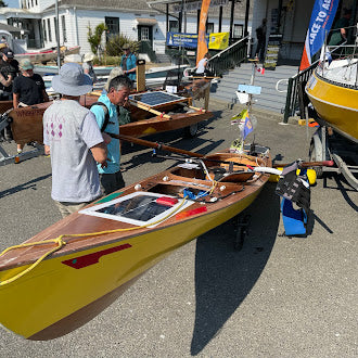 Lillian's Expedition Wherry race boat for R2AK.