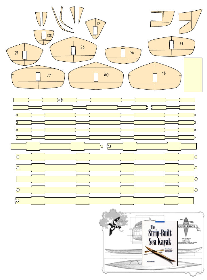 Kit contents for a Little Auk 10 - Forms Only