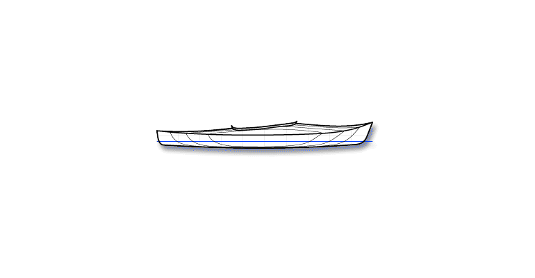 Profile view of the lines of the Little Auk 10