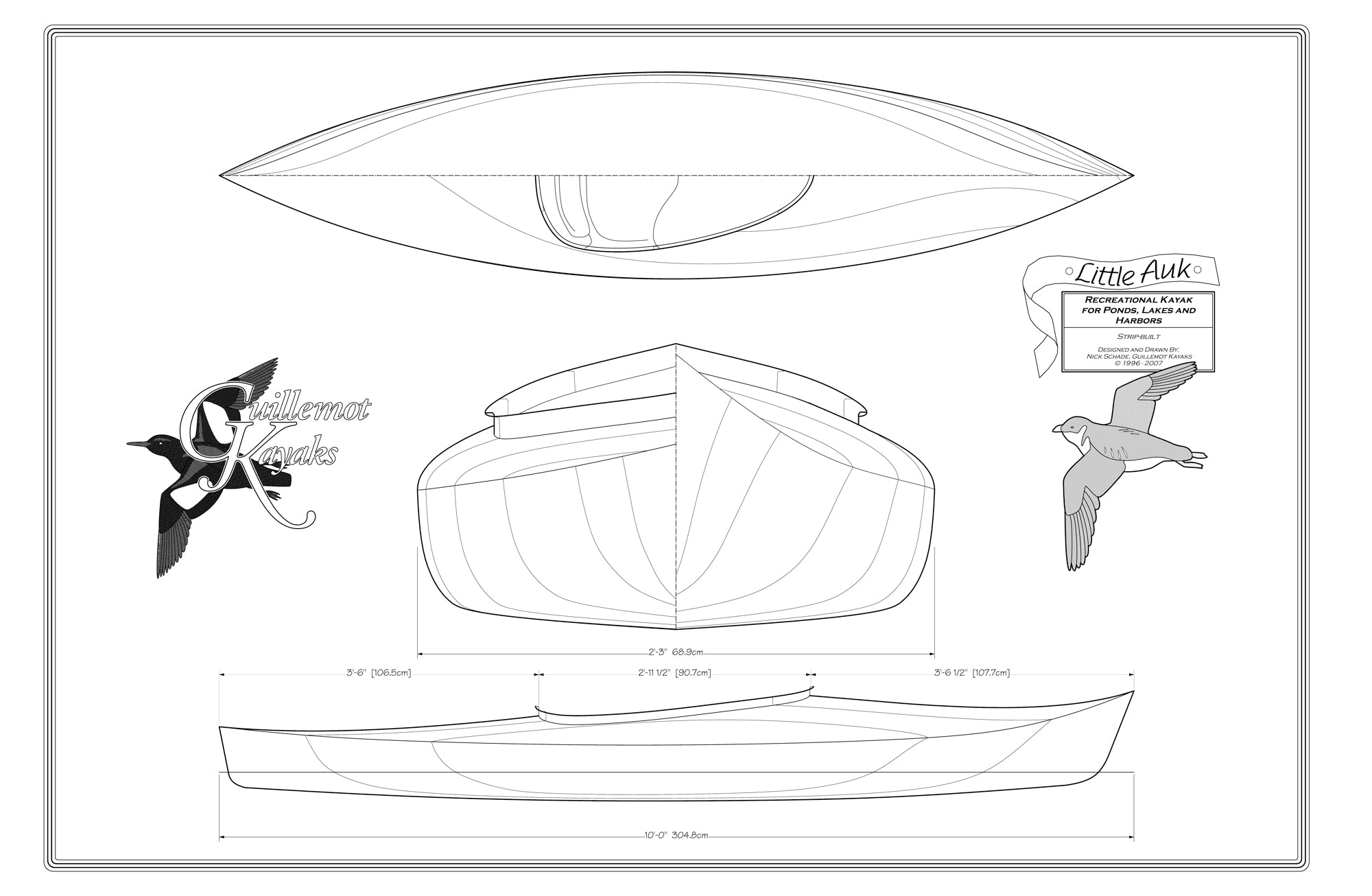 10' Little Auk Plans Drawing page 1