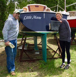 Custom Vinyl Boat Lettering - White Thumbnail