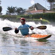 Matunuck Surf Kayak built by Kevin L, surfing Cowell Beach, CA