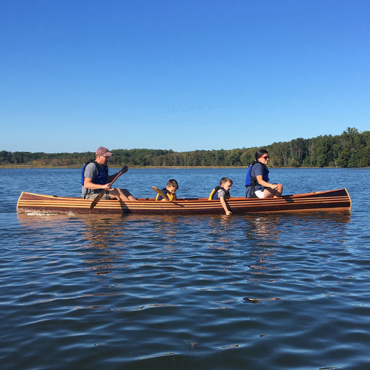 Mystic River Tandem Canoe built by Scott H, Potomac River.