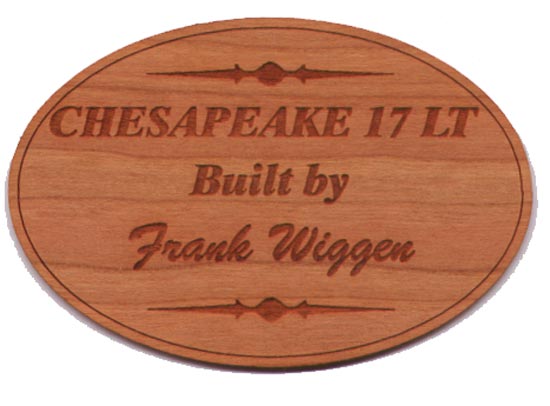 Custom Wood Nameplate - Laser-Cut Inlay/Onlay