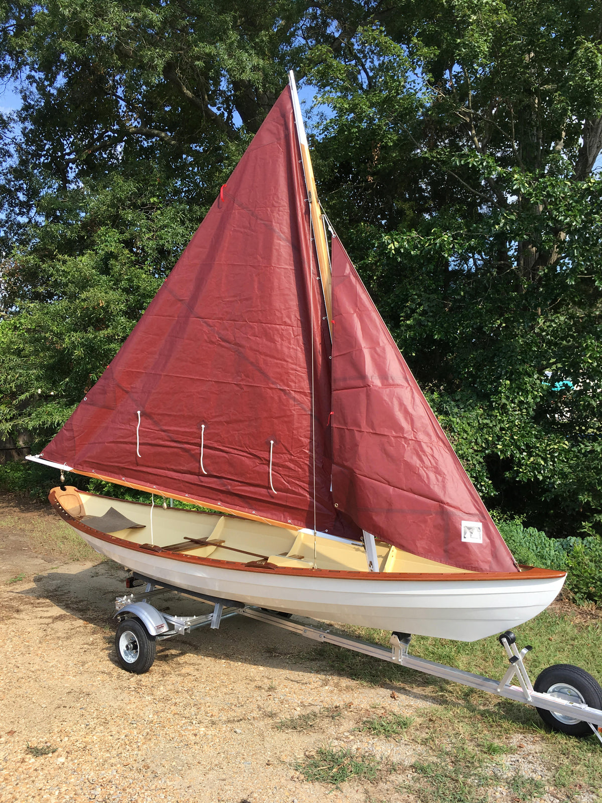Northeaster Dory built by Christian S. in a WoodenBoat School boat building class
