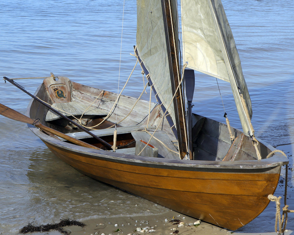 Northeaster Dory pirate dinghy built by Omer K.