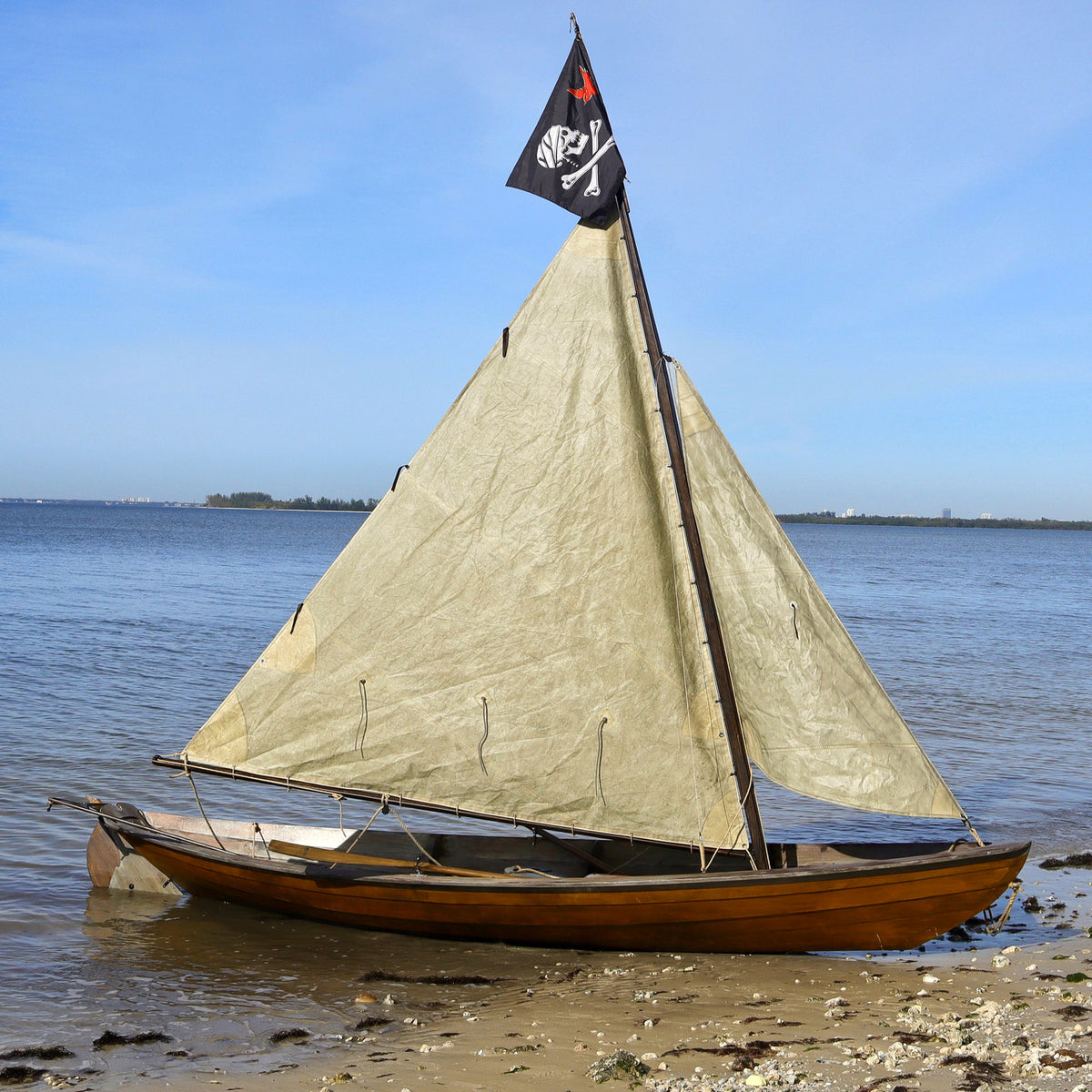 Northeaster Dory pirate dinghy built by Omer K.