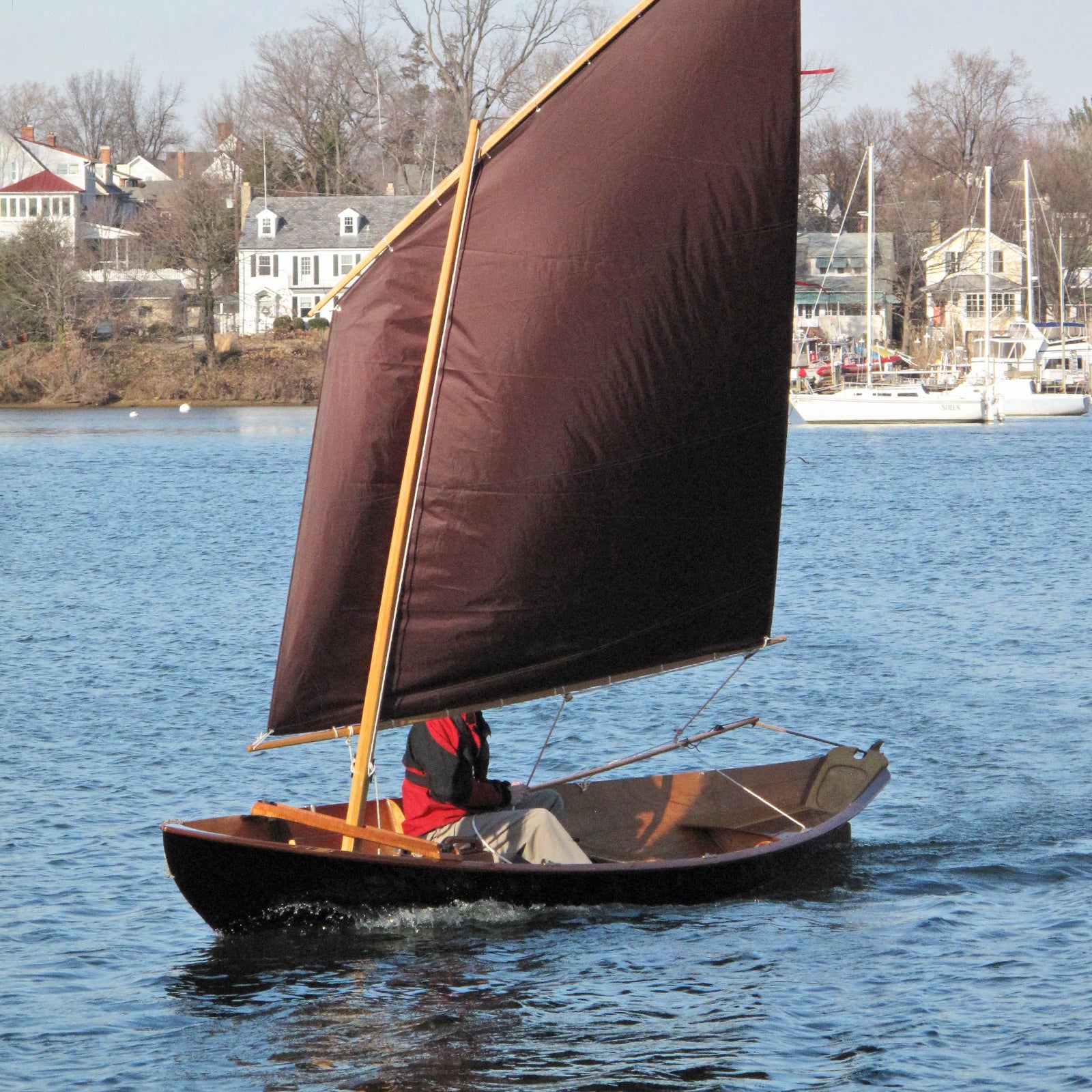 Northeaster Dory with Lug Sailing Rig