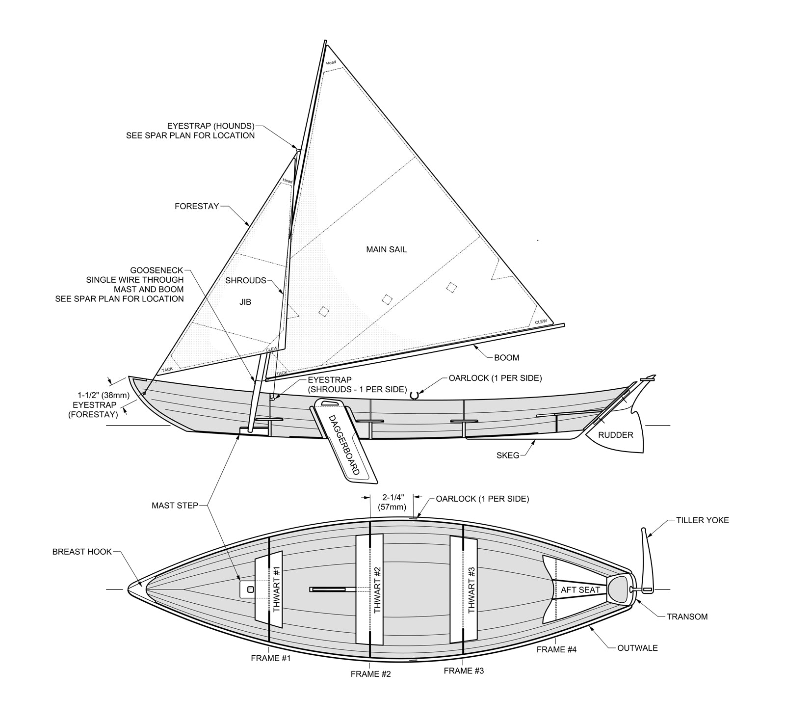 Northeaster Dory Scale Model Kit