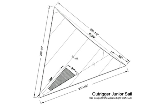 Outrigger Junior-Lateen Sail