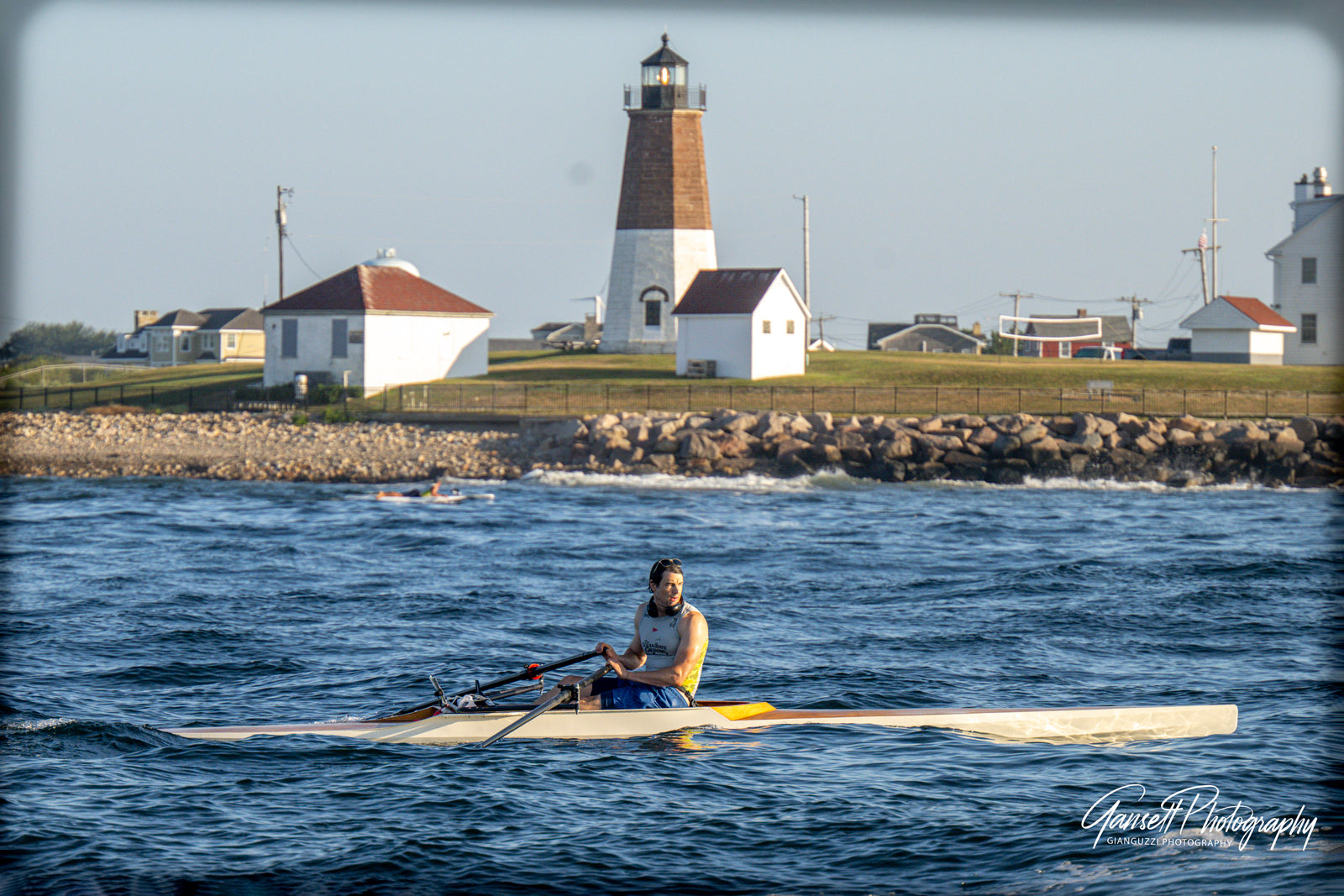 Oxford Shell II built by Colin G, rowing the Ocean State Crossing in August 2025