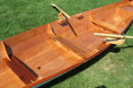 Angus Oxford Wherry interior showing the fixed seat rowing setup Thumbnail