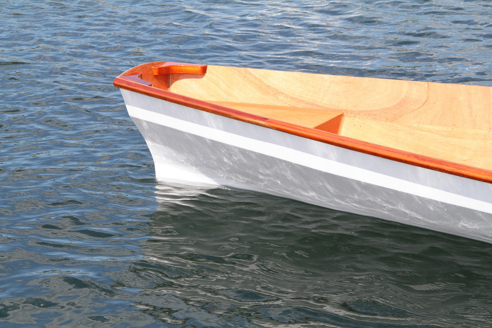 Angus Oxford Wherry stern in the water