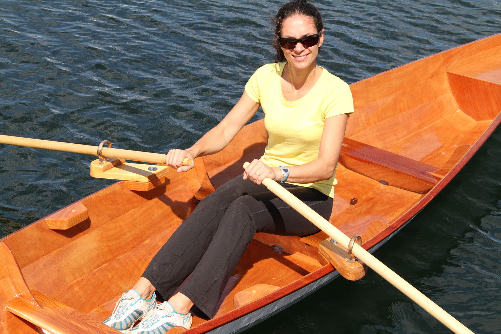 Angus Oxford Wherry with fixed seat rowing
