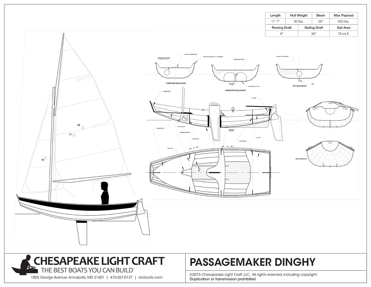 Passagemaker Dinghy Study Plans page 1