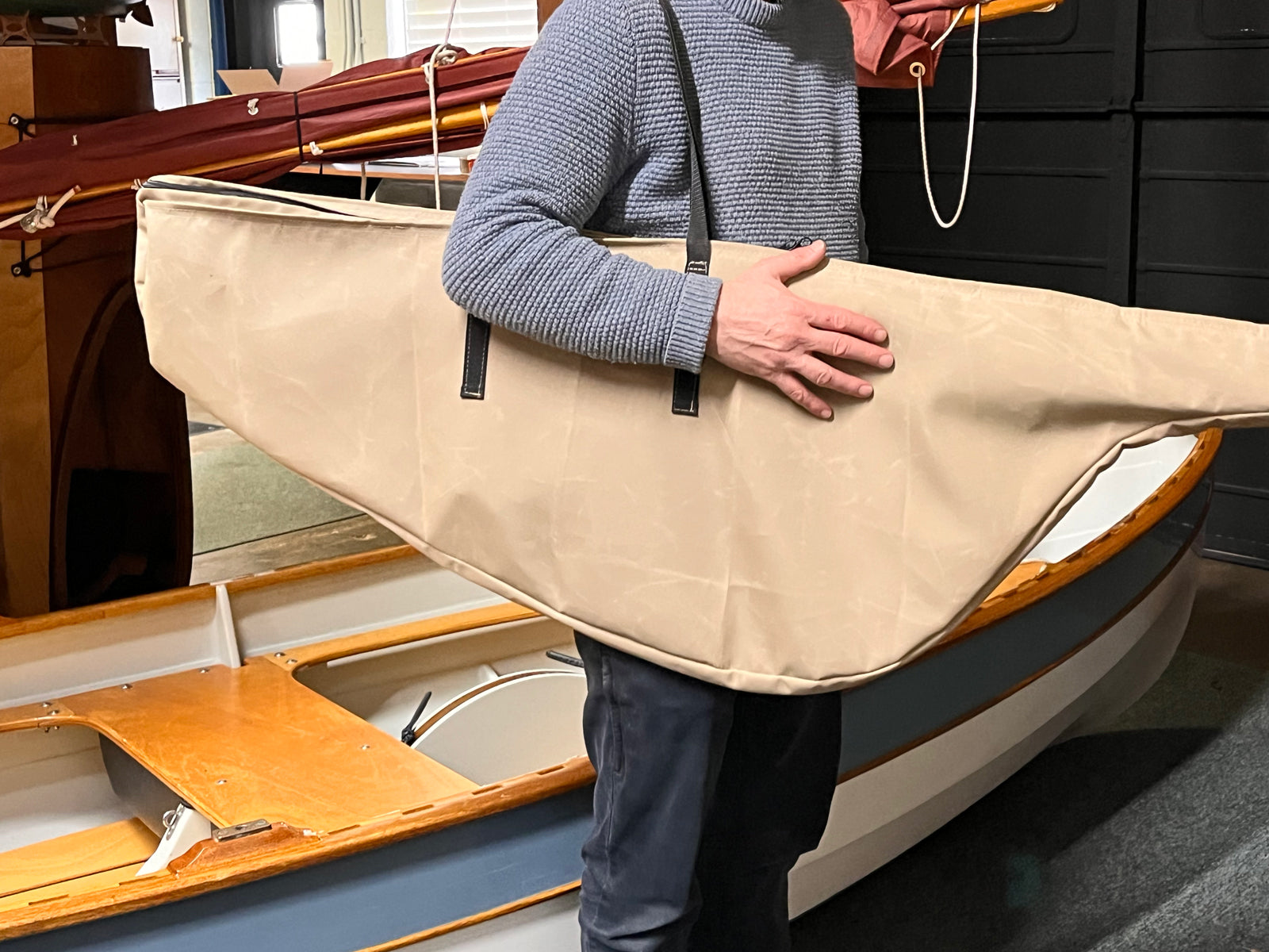 Rudder/Tiller Cover for Lighthouse Tender Peapod
