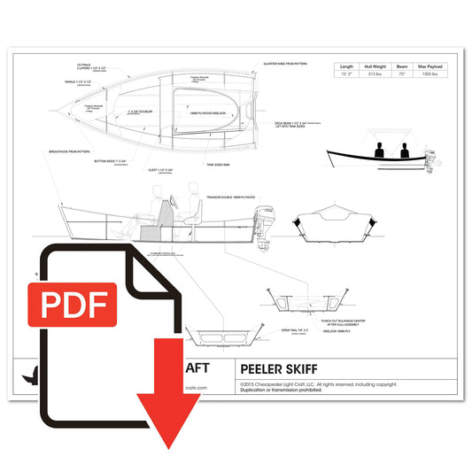 Peeler Skiff Study Plans - Emailed PDF