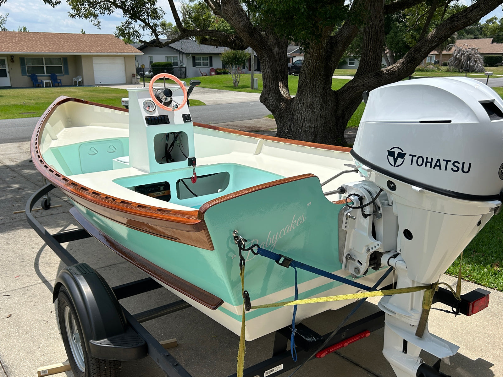 Peeler Skiff, "Babycakes" built by Mark P.
