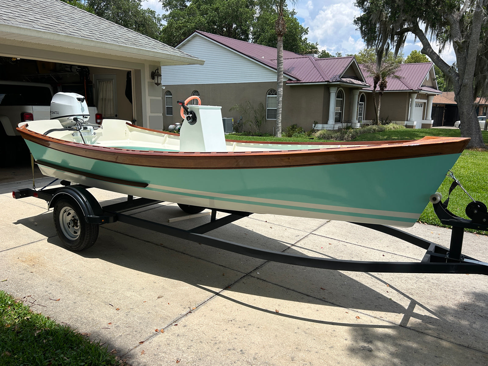 Peeler Skiff, "Babycakes" built by Mark P.
