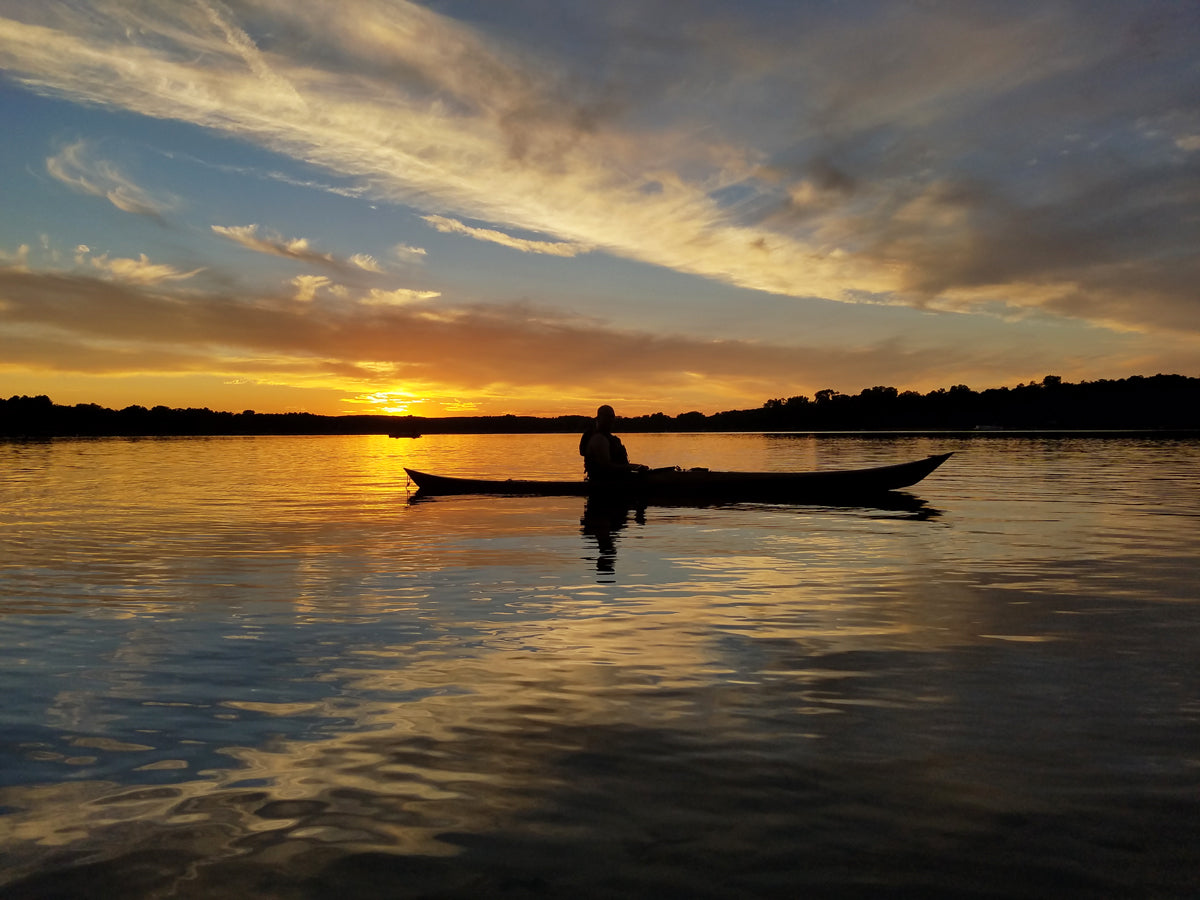 Petrel at sunset, built by Paul L.
